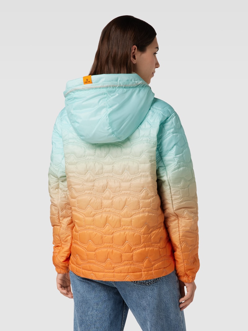 Steppjacke mit Farbverlauf Modell 'ACOLA' in hellblau