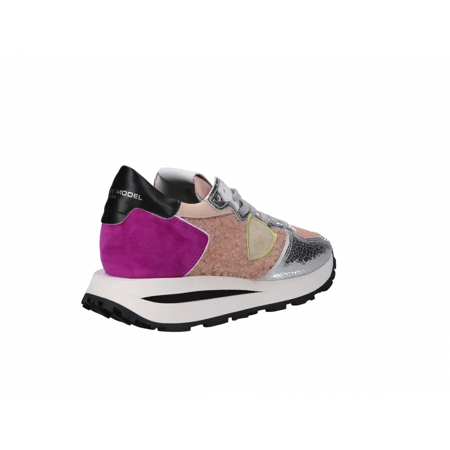 Philippe Model - Sneaker low TROPEZ Materialmix - silber