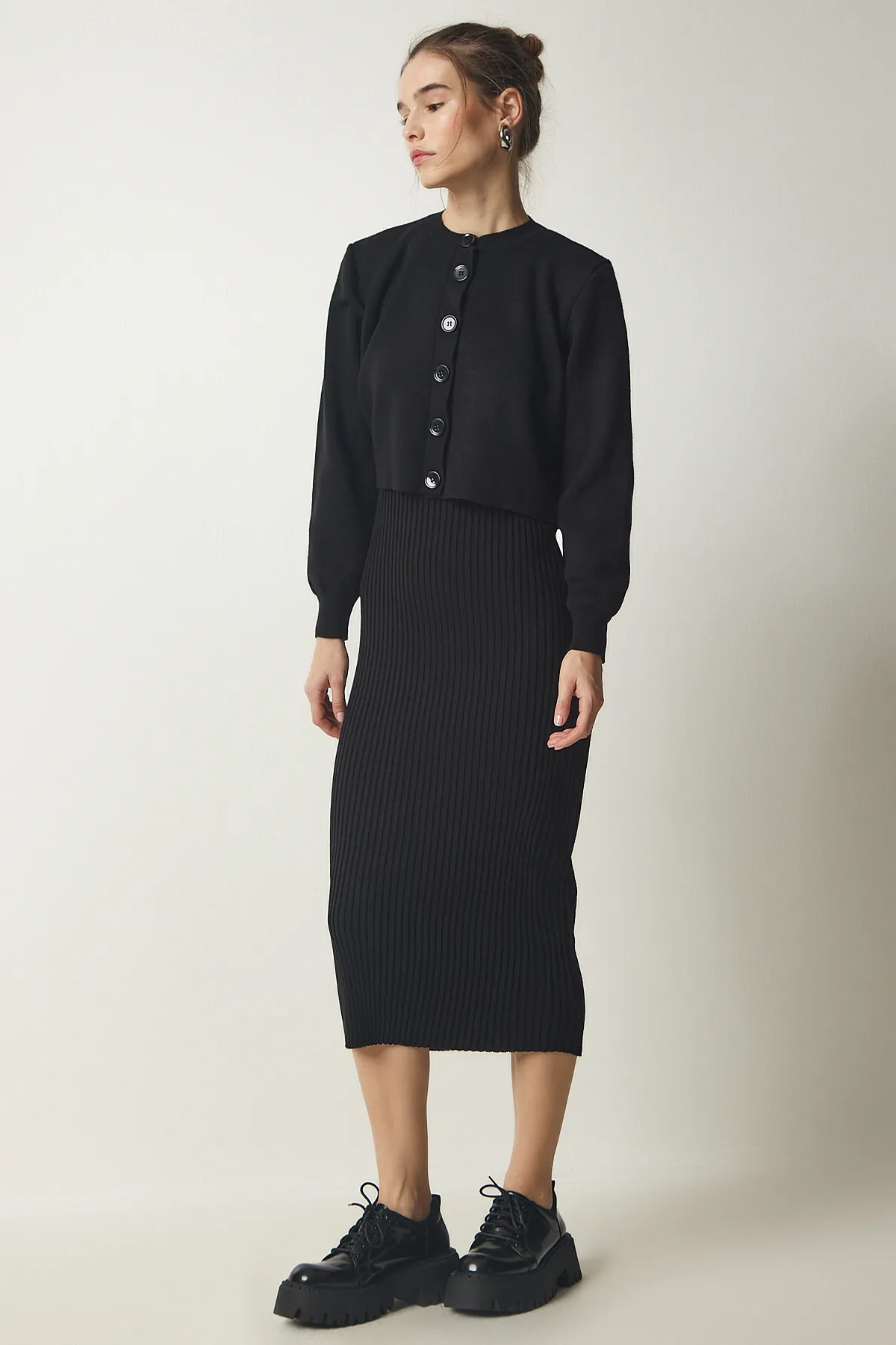 Happiness İstanbul  Zweiteiler - Schwarz - Regular Fit