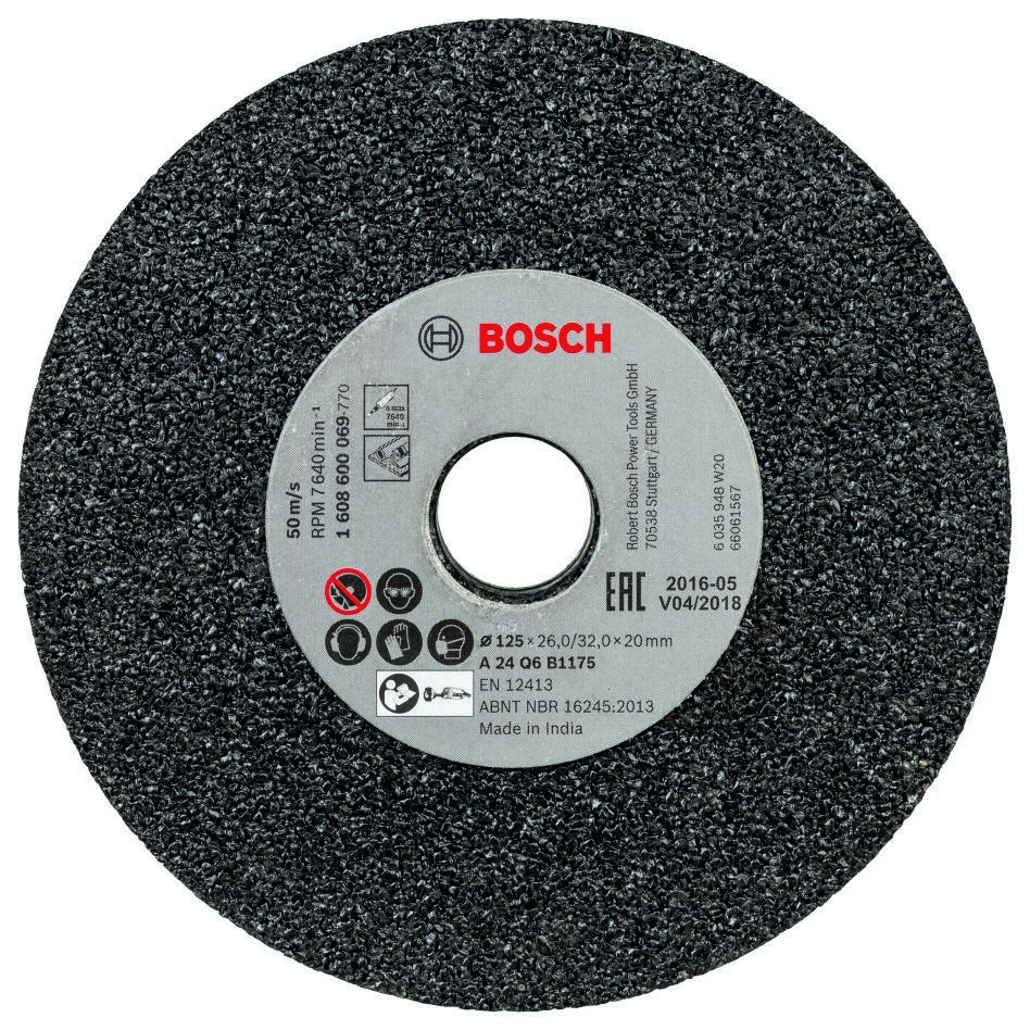 Bosch Blue Accessories 1608600069 Sorjázó tárcsa egyenes csiszolóhoz 125 x 20 mm, K24