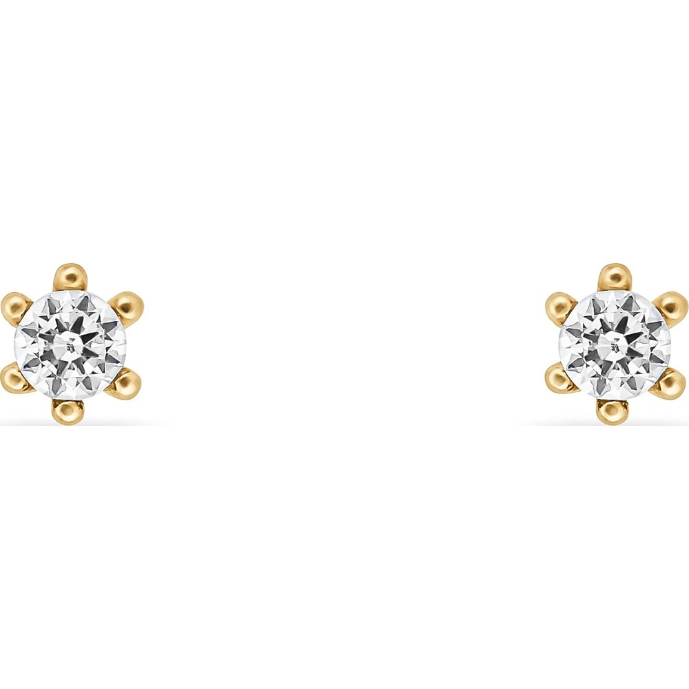 FAVS Boucles d'oreilles à fermoir à poussette 375 Or jaune Boucles d'oreilles