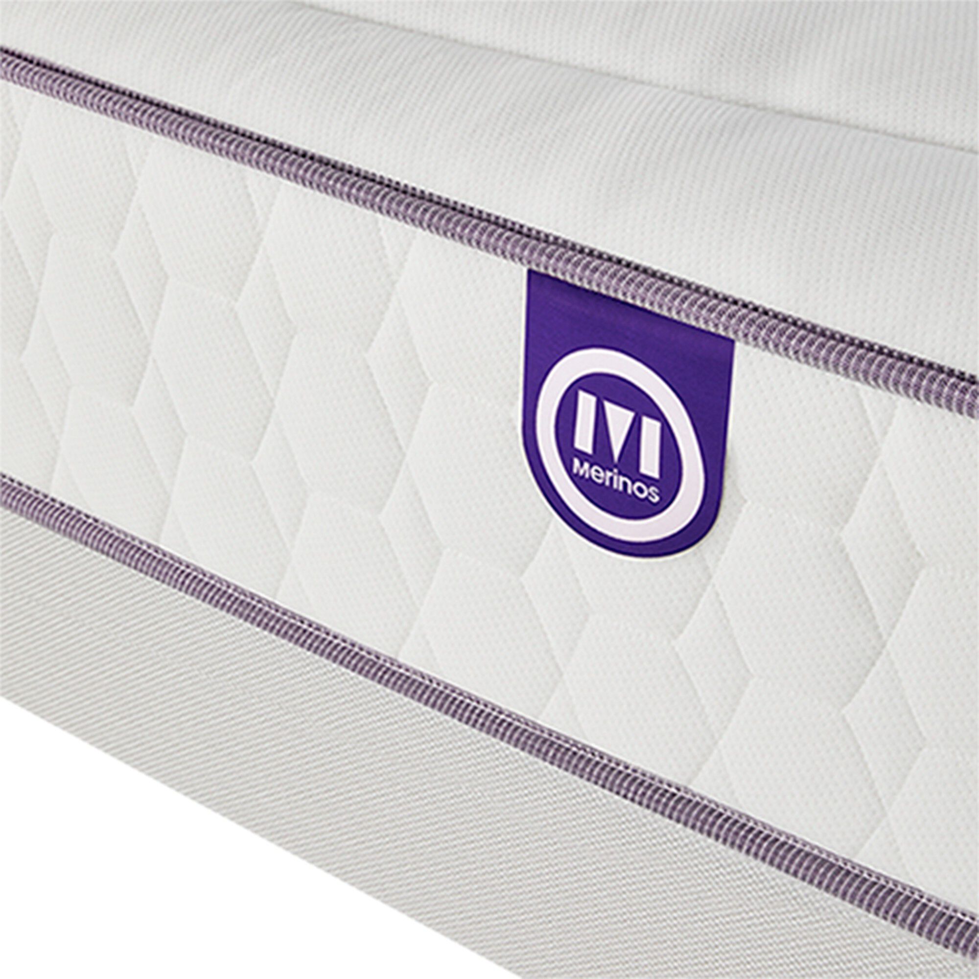 Matelas 560 ressorts + mémoire de forme Mérinos 26 cm confort moelleux