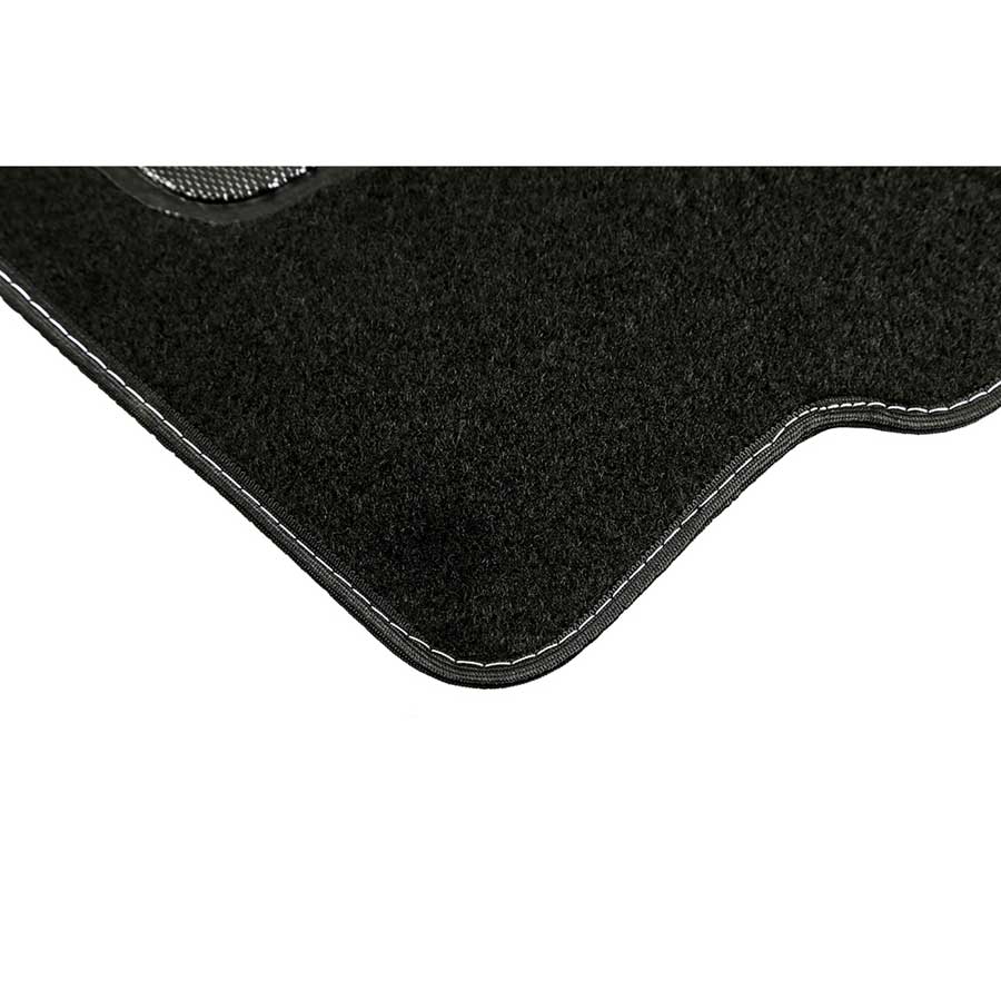 Norauto Universal Autoteppich im 4-teiligen Komplettset, Auto Textil Fußmatten, schwarz - ATU