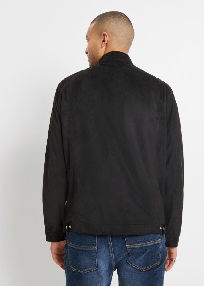 Kurzjacke in Velour-Optik