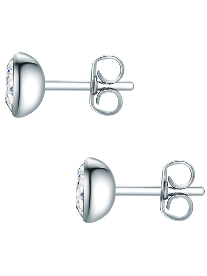 Eastside NY Ohrstecker Edelstahl Zirkonia weiß in silber günstig kaufen 7