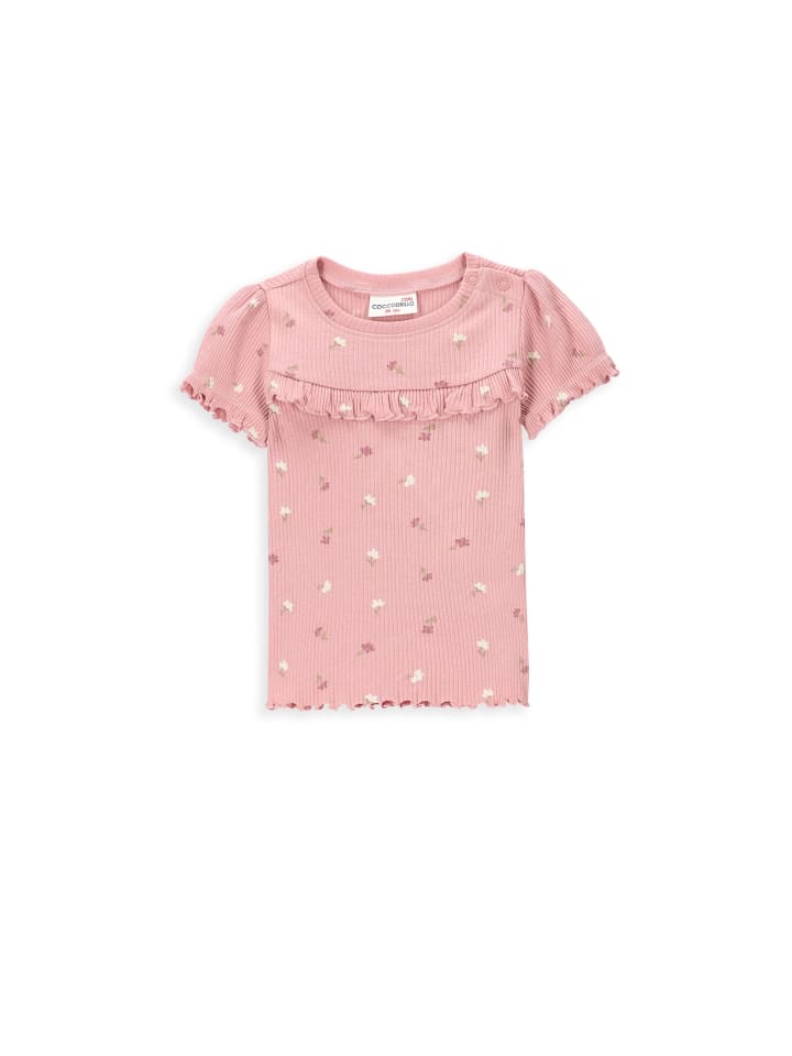 Coccodrillo T-Shirt mit kurzen Ärmeln in gedämpftes Rosa günstig kaufen