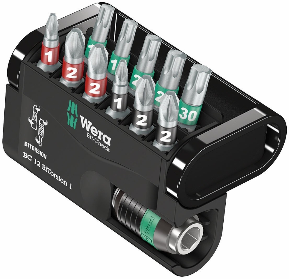 Wera 05057420001 Bit-Check 12 BiTorsion 1, 12 dele