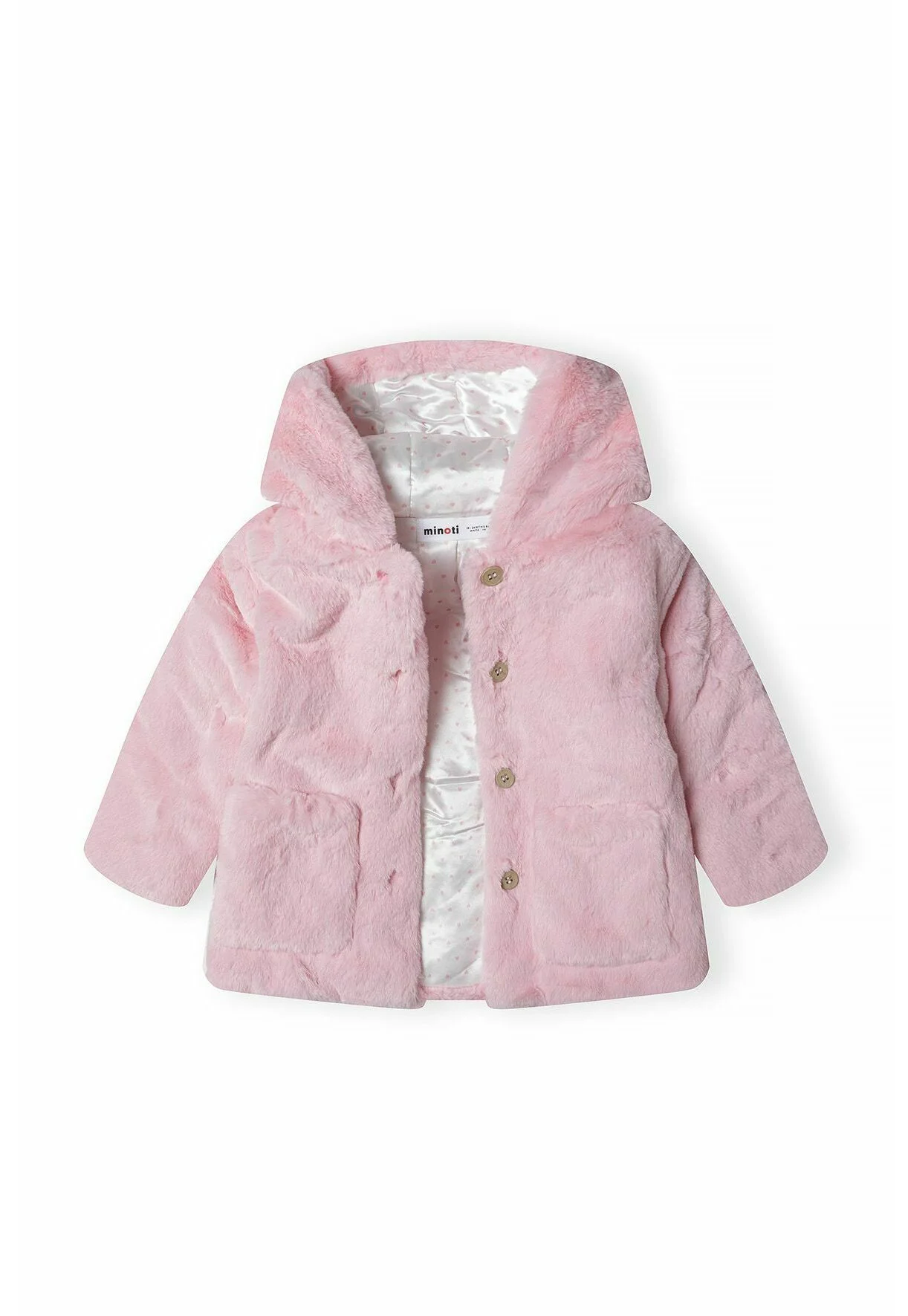 MINOTI HOODED FAUX FUR - Chaqueta de entretiempo
