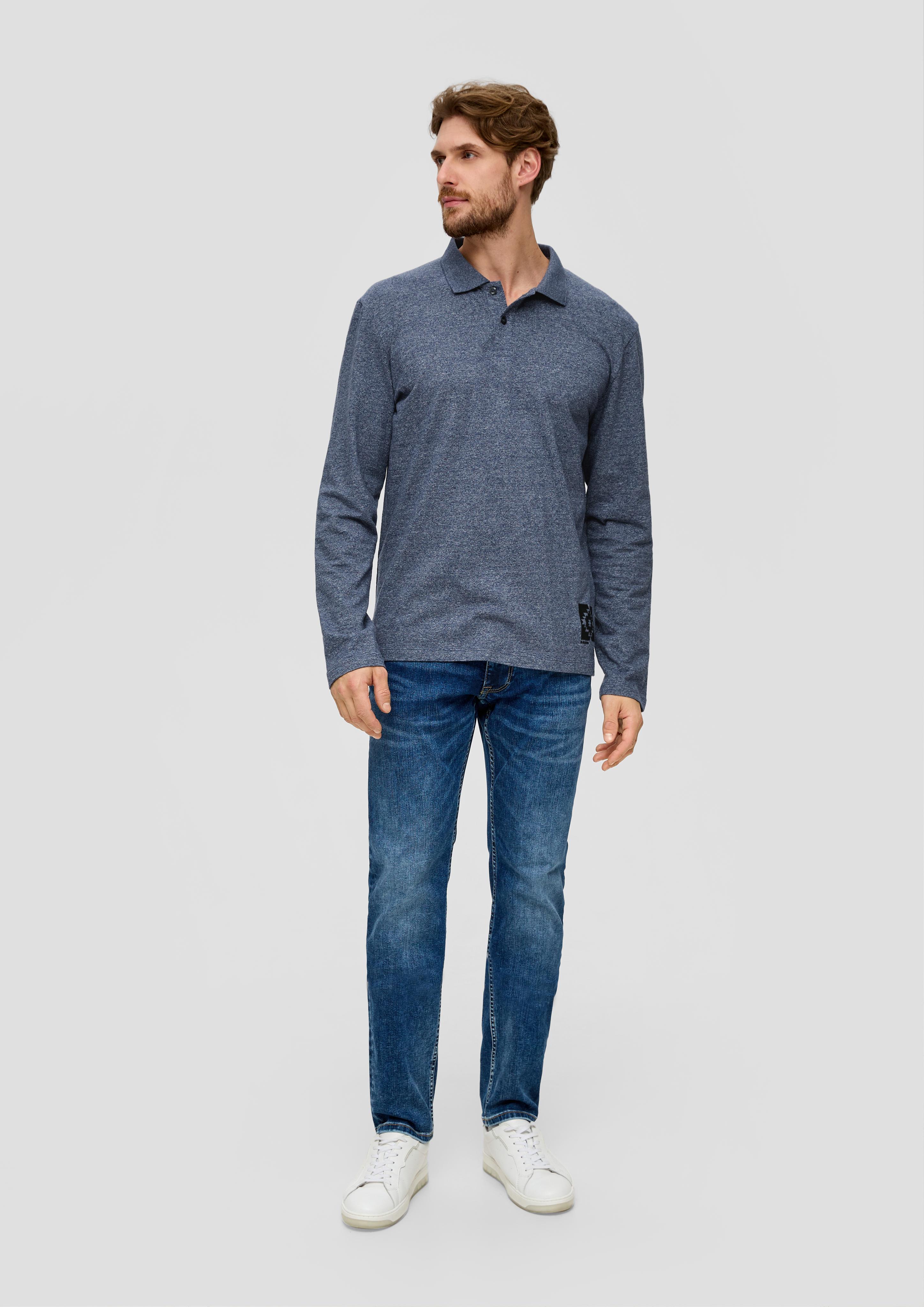 Polo-Shirt mit gummiertem Print-Detail  2138674-57W1