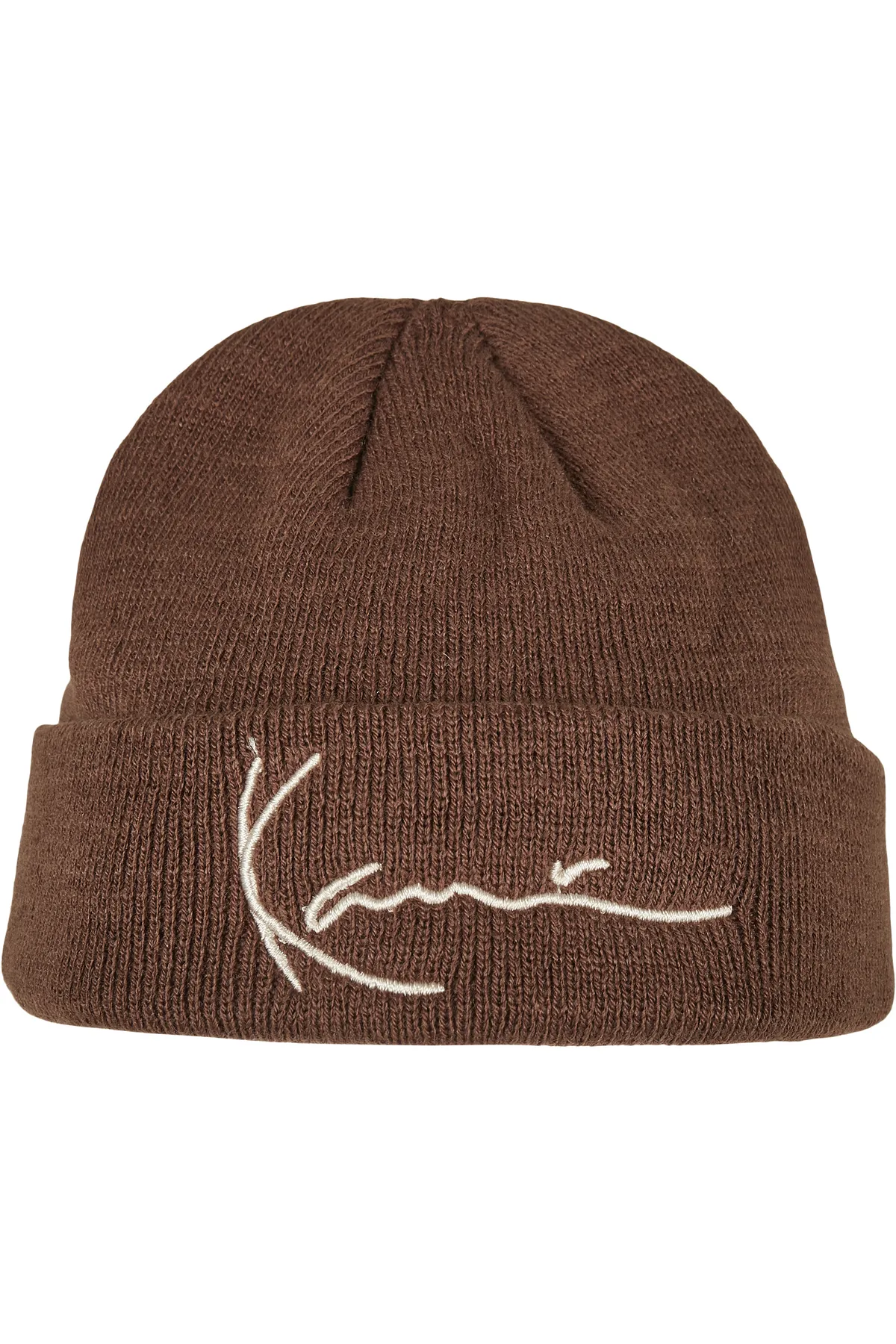 KARL KANI  Accessoires KA214-018-1 Signature Fine Rib Fisherman Beanie braun