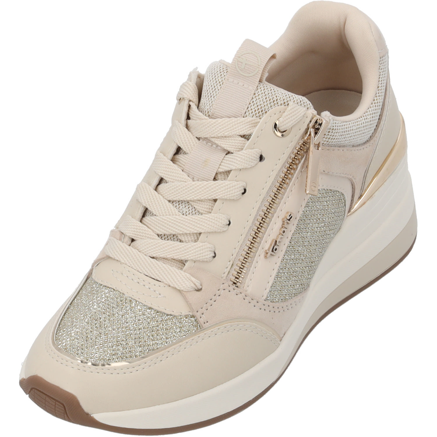 Tamaris 23703, Sneakers Low, Damen, Beige