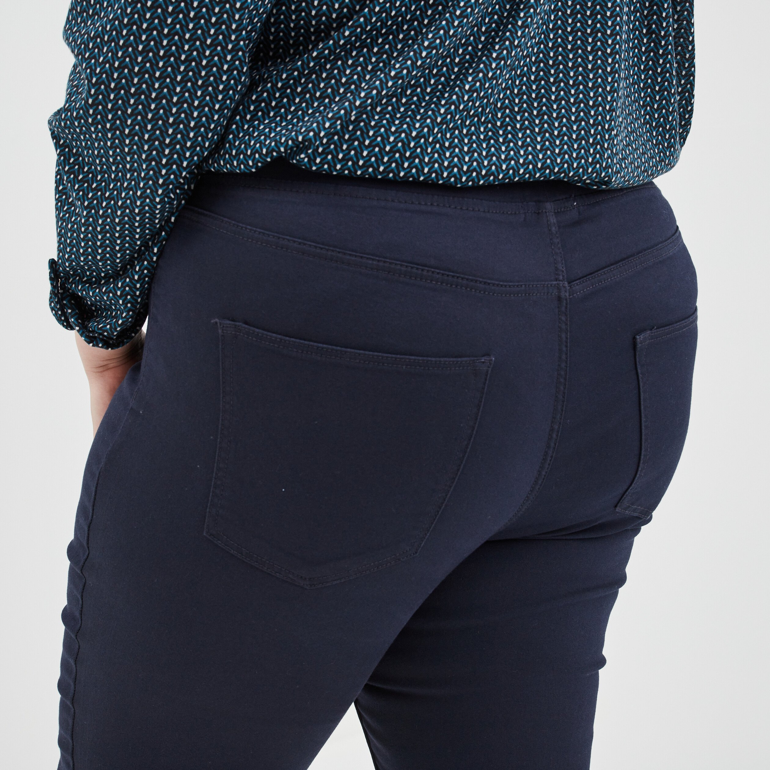 Jegging bleu marine femme grande taille | La Halle