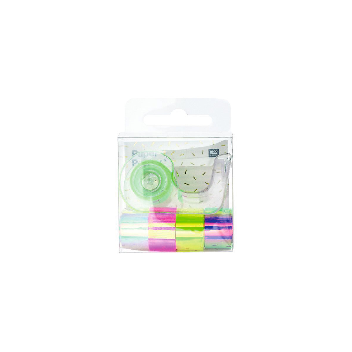 Mini Mirror Tape Set, Regenbogen, 5 Mini-Rollen á 1,8 m x 12 mm