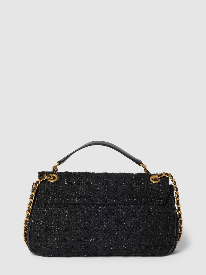 Crossbody Bag mit Label-Applikation Modell 'GIULLY' in schwarz