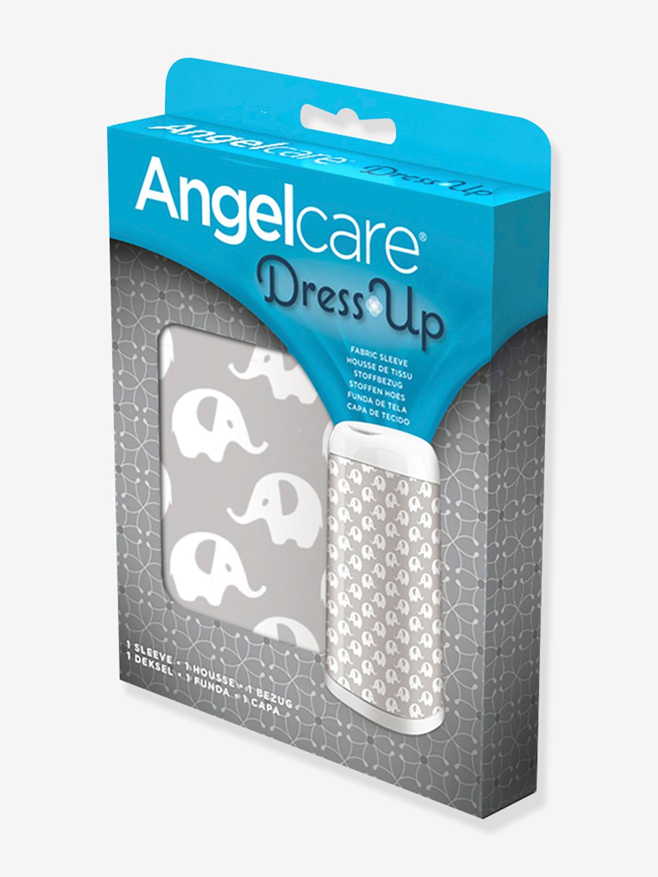 Housse décorative pour poubelle à couches Dress-Up ANGELCARE gris