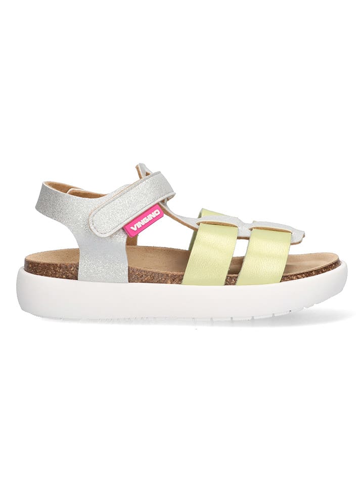 Vingino Sandalen in Silber/Gelb günstig kaufen