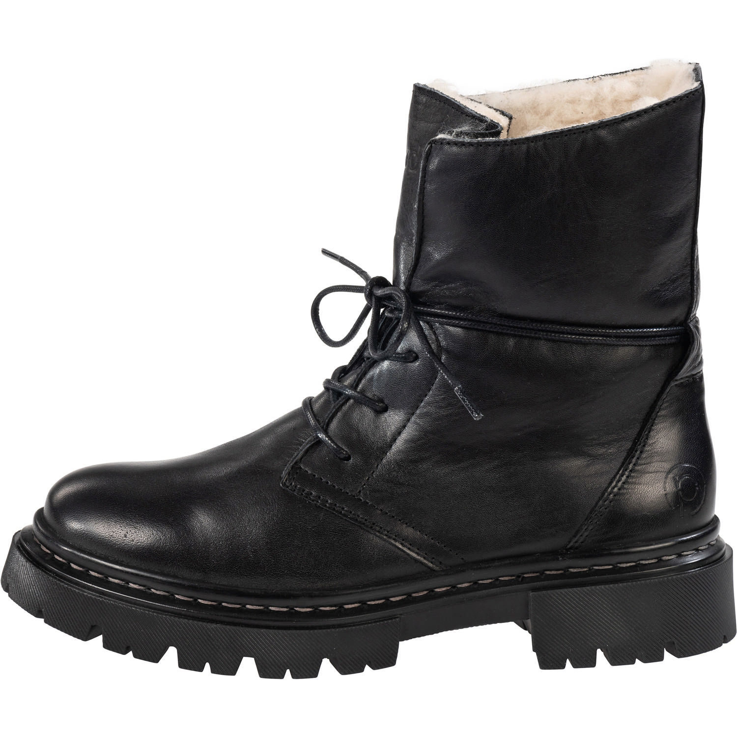 Palado Kasos Block, Schnürstiefel, Damen, Schwarz