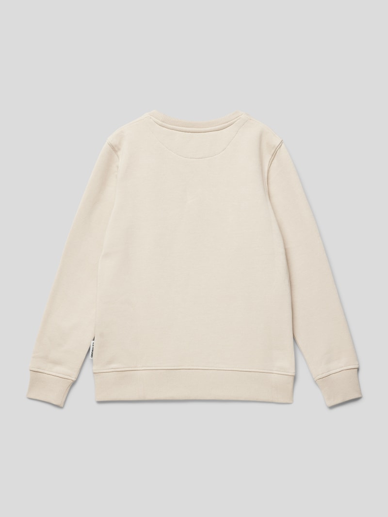 Sweatshirt mit Label-Print Modell 'JORLAKEWOOD' in ecru