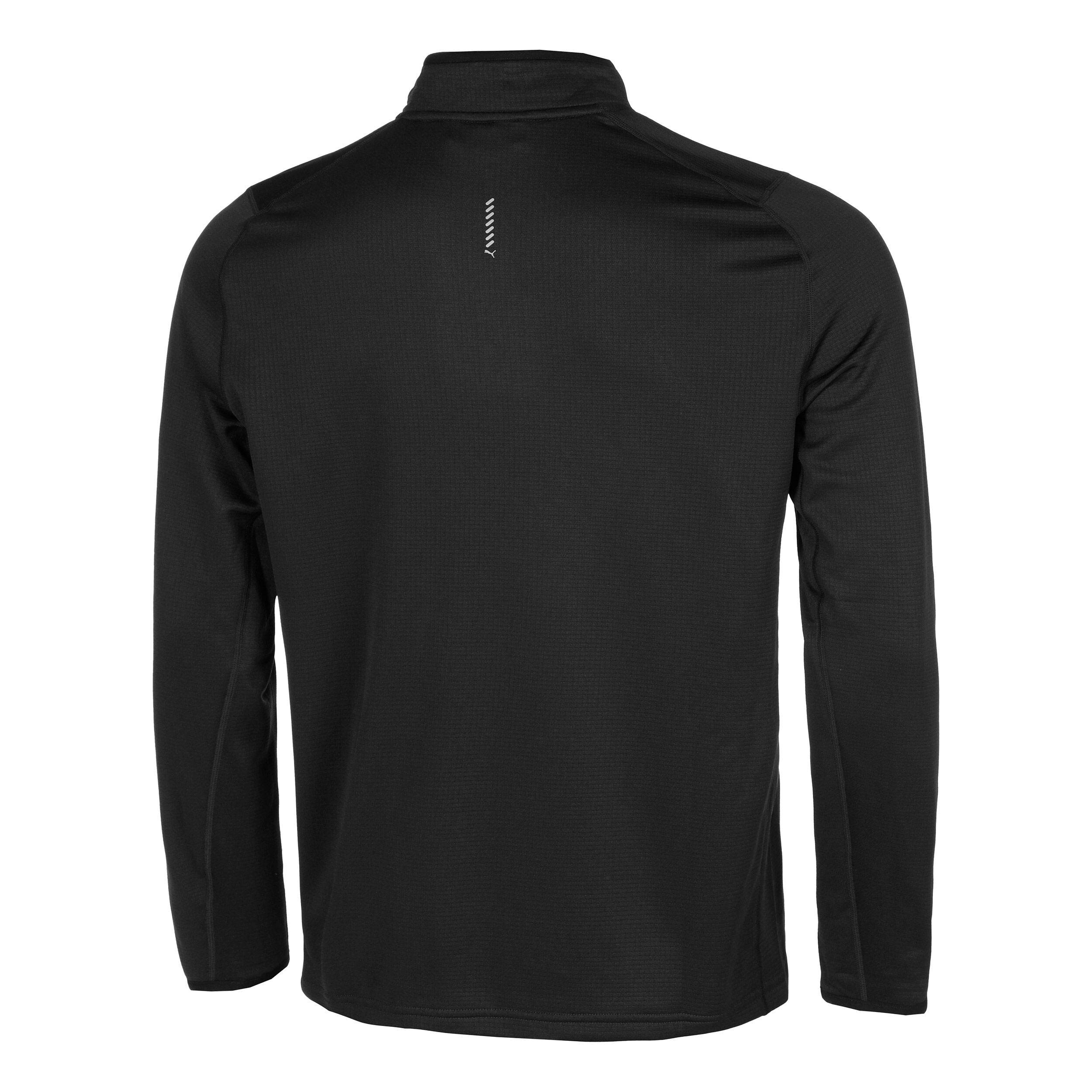 Run Microfleece Half-Zip Lauftop Herren - Schwarz