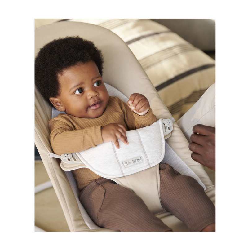 Transat balance Soft coton et Jersey beige/gris BabyBjörn