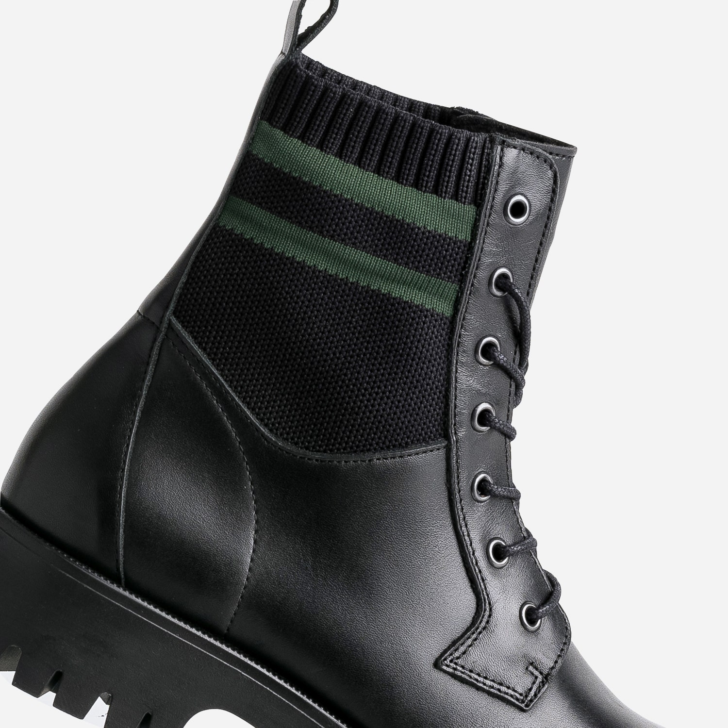 Boots à lacet TEXTO noir éco conçu cuir