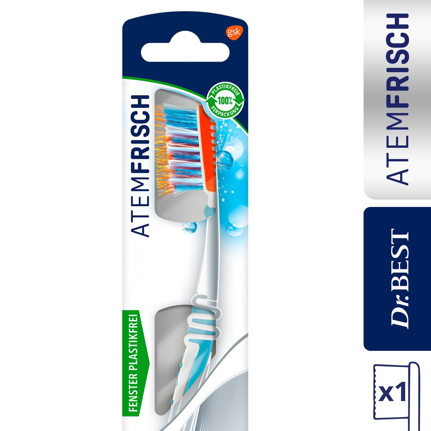 Dr.BEST Atemfrisch Zahnbürste. Weich (1 Stück)