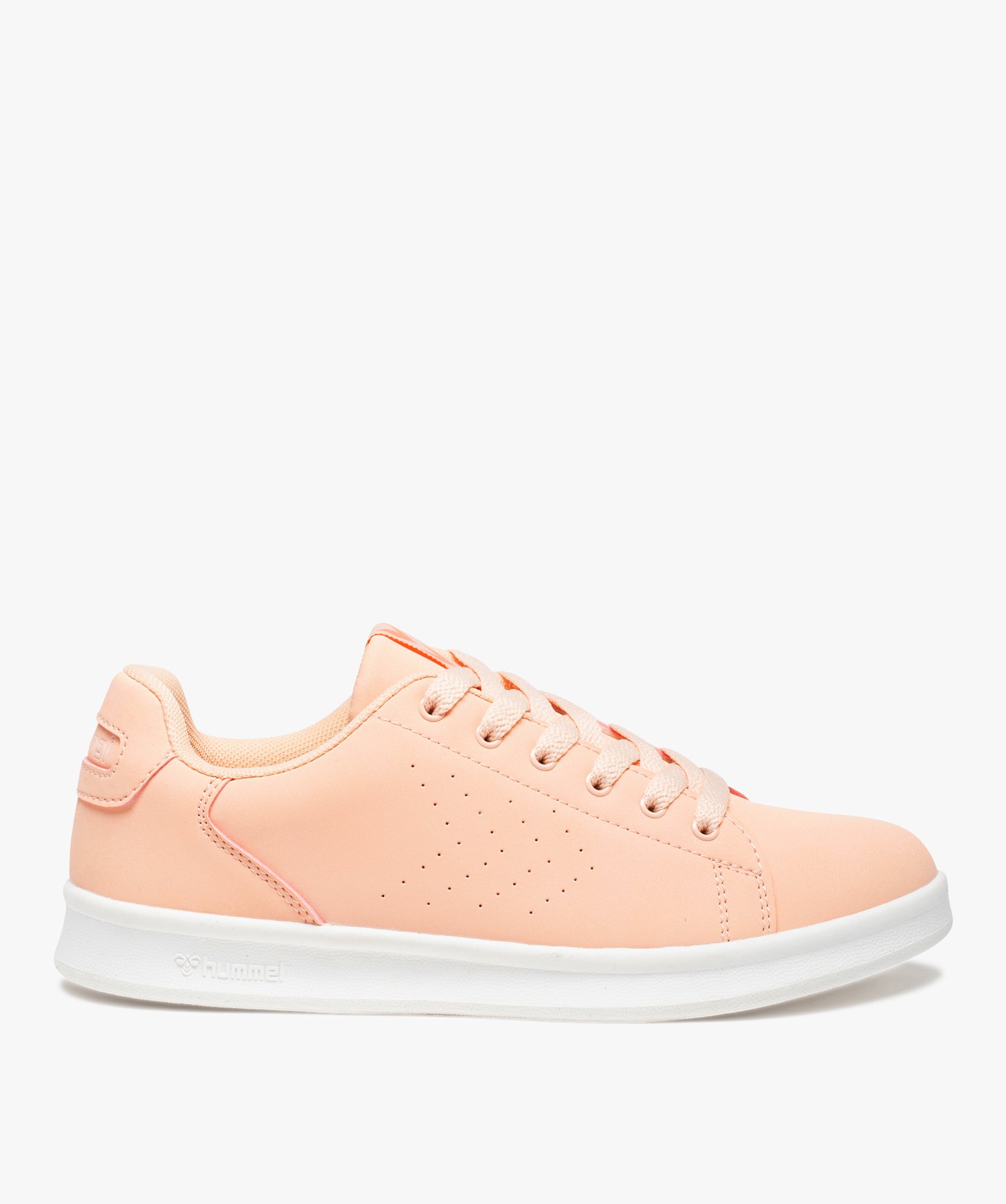Tennis femme unies à lacets – Hummel Busan orange | GEMO