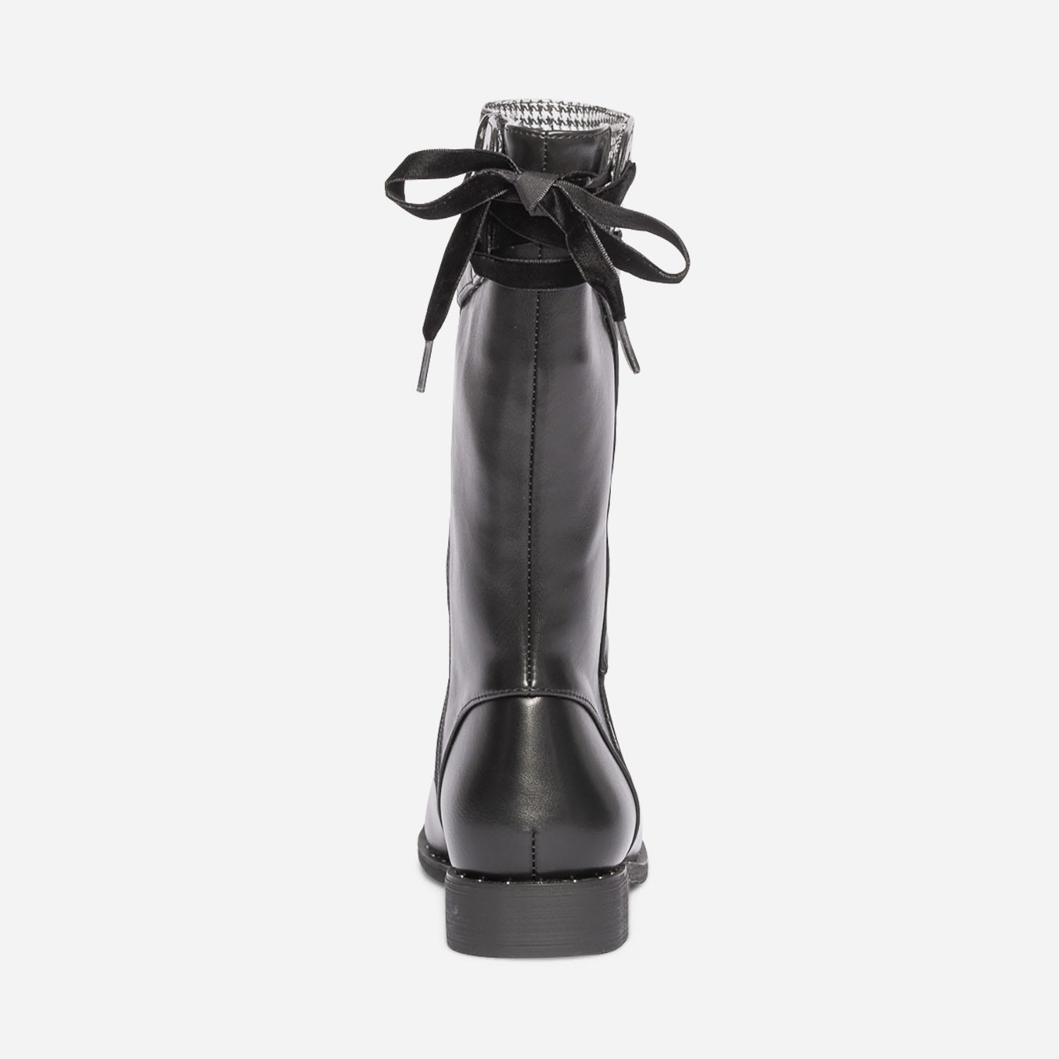 Botte noire avec ruban velours