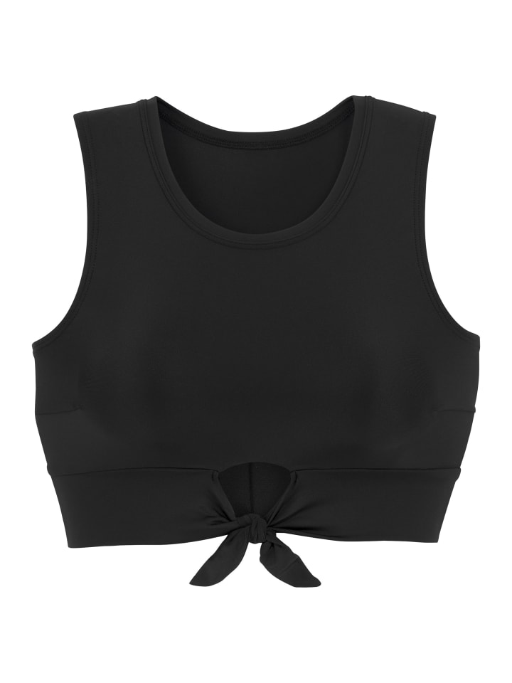 Venice Beach Crop-Bikini-Top in schwarz günstig kaufen