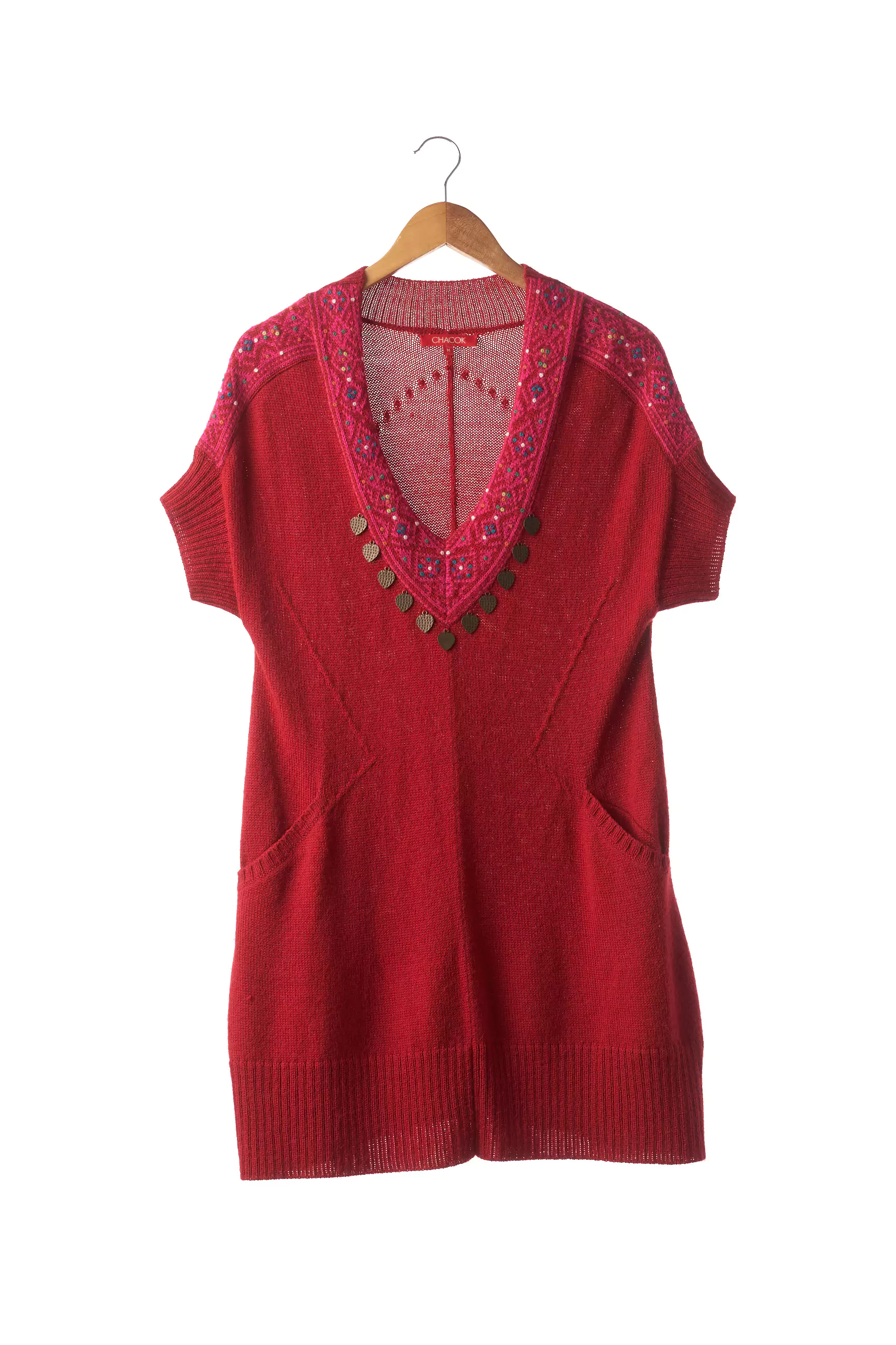 Chacok Robes Pulls Femme couleur rouge