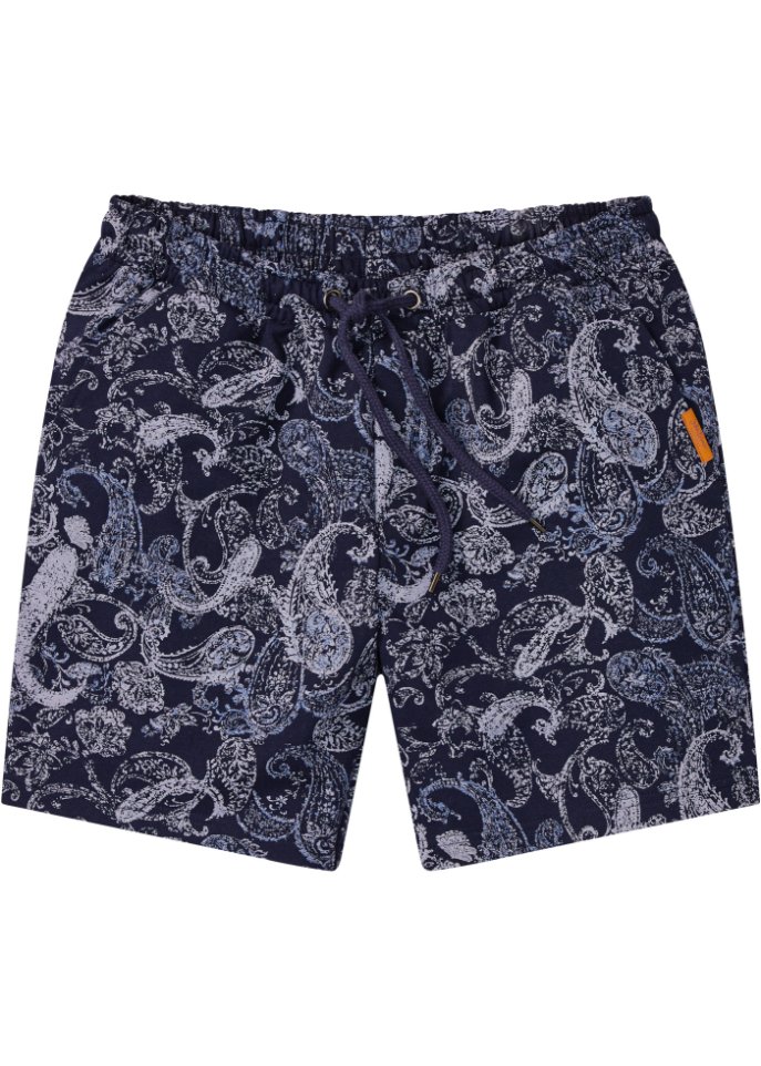 Long Sweat-Shorts mit Paisley-Druck