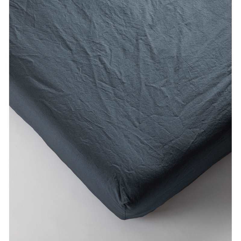 Drap-housse en Percale de Coton Bio lavé 1 personne
