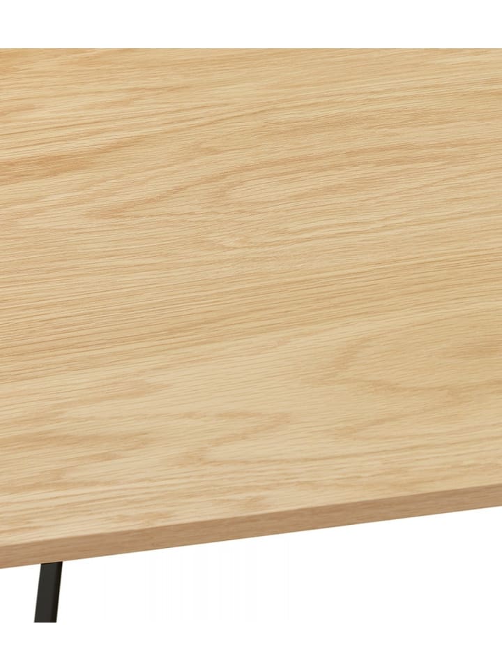 KADIMA DESIGN Schreibtisch SALMON aus Holz und Metall | Moderner Stil in Beige-Schwarz günstig kaufen onesize