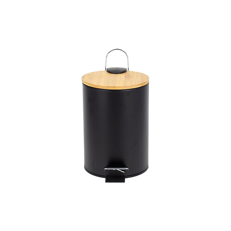 Home Pedalbøtte 3 l m/soft lukking, bambuslokk