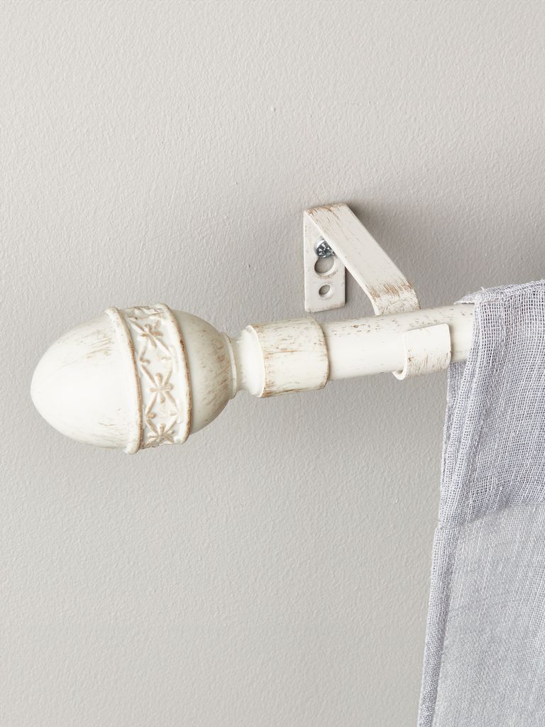 MELLOW curtain rod 19mm 90-160cm white/gold