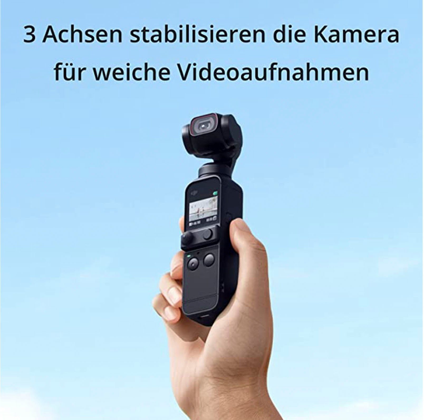 DJI Pocket 2 Gimbal (64 MP hochauflösendes Foto, 1/1.7” CMOS, Slow Motion, Livestreaming)