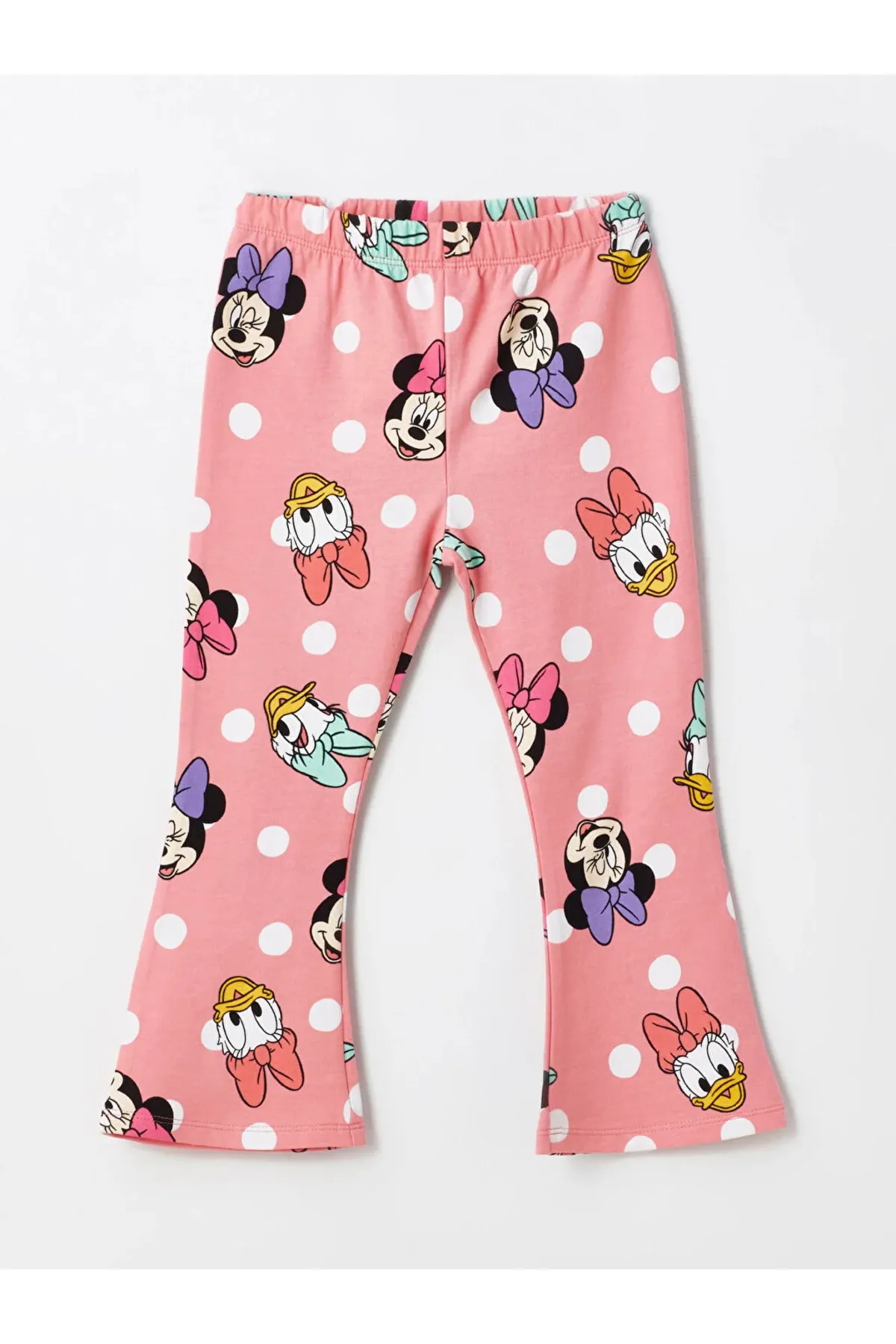 LC Waikiki  LCW Baby Rundhals-Langarmshirt mit Minnie Mouse-Aufdruck, 2-teiliges Set aus Sweatshirt und Strumpfhose für Babys