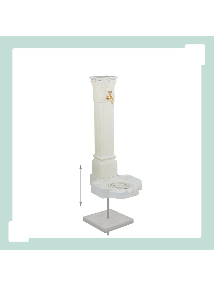 relaxdays Standbrunnen in Weiß - (B)47 x (H)93 x (T)38 cm günstig kaufen onesize