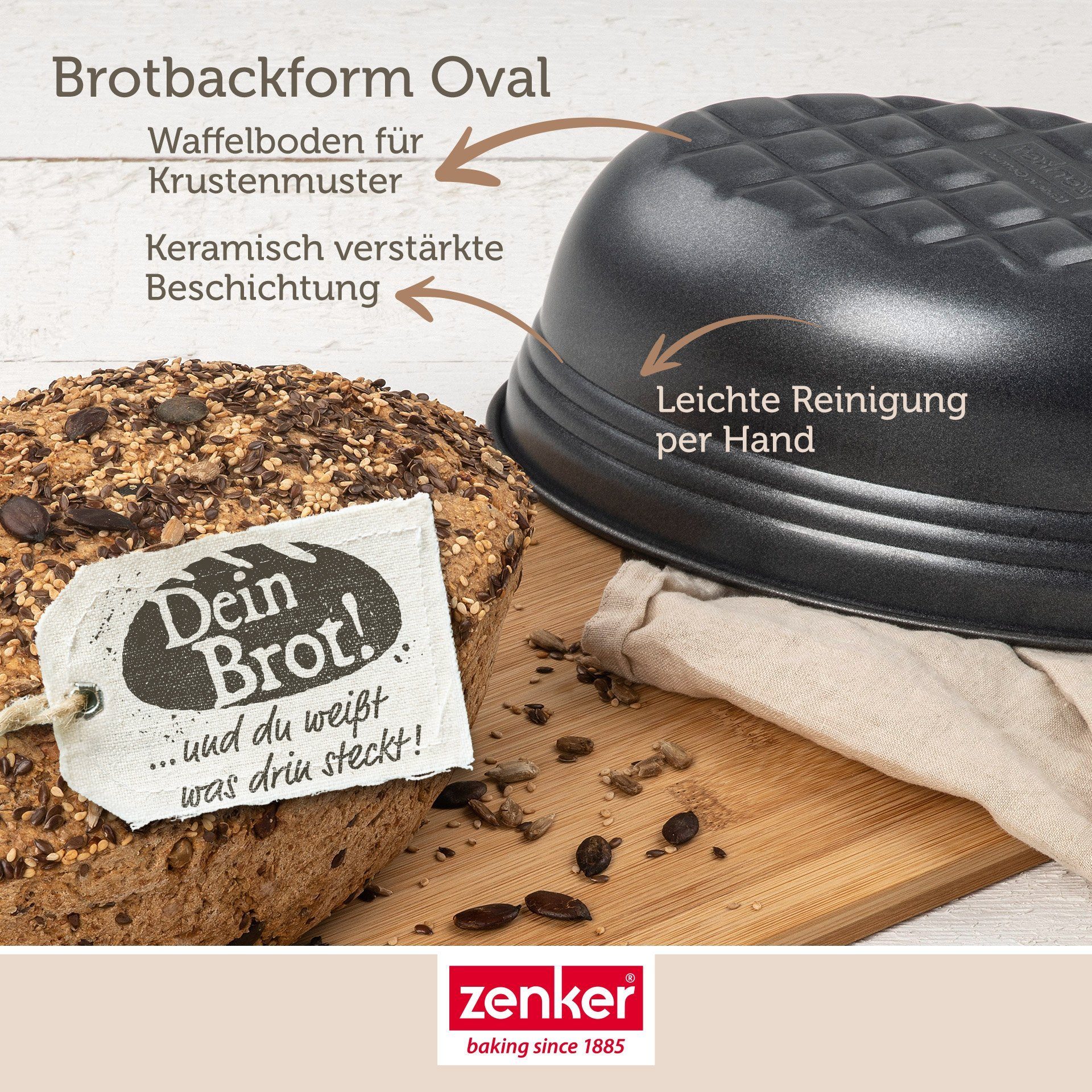 Zenker Brotbackform Black Metallic