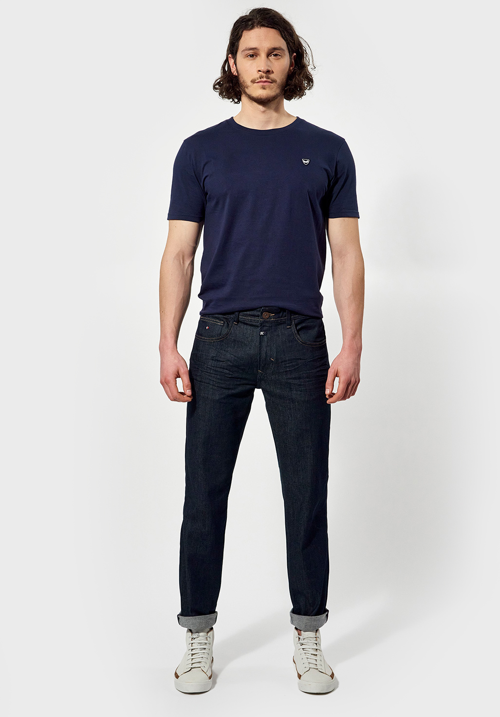DATTT  Jean straight Homme bleu délavé