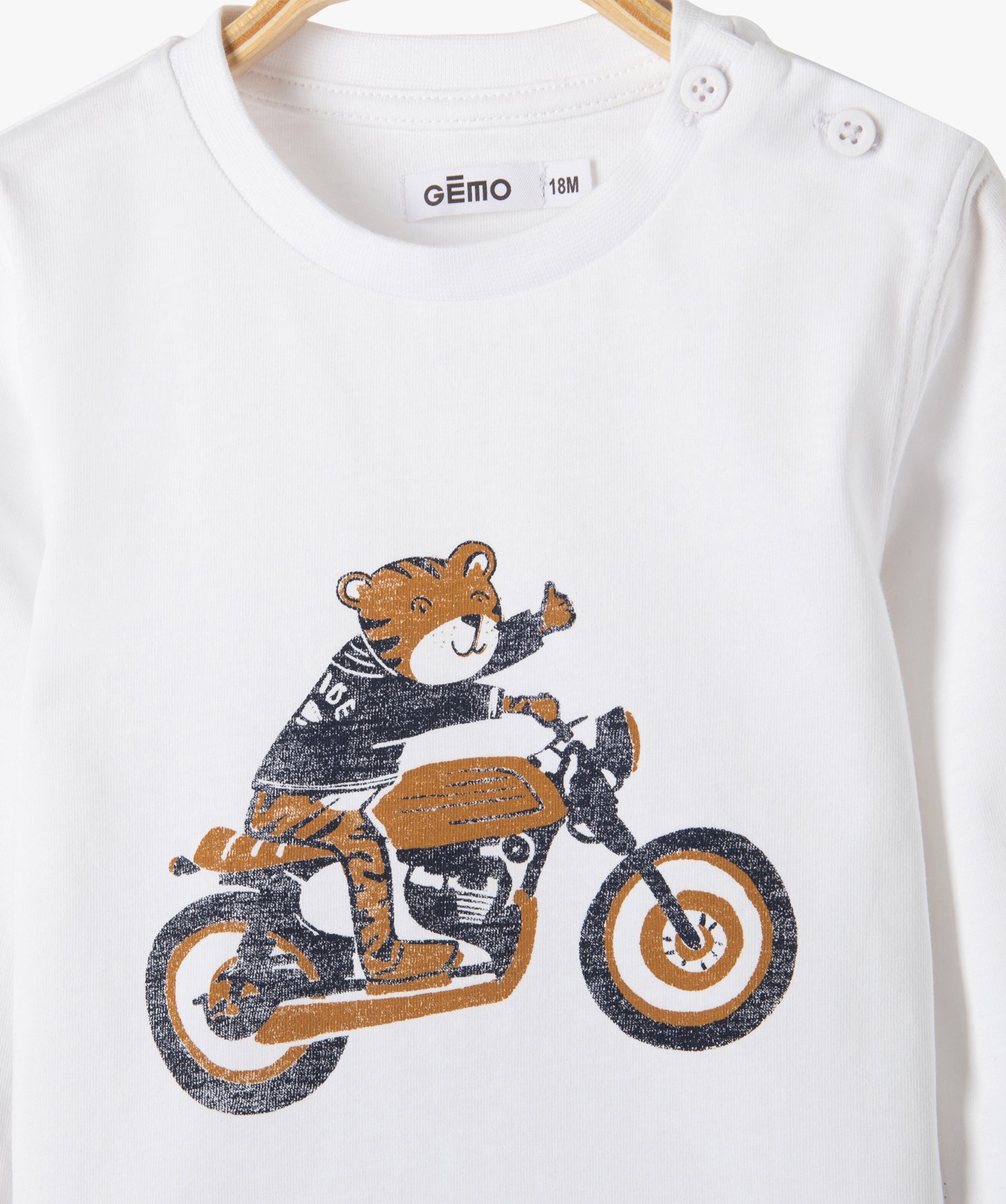 Ensemble 2 pièces : chemise en jean + tee-shirt manches lon... denim | GEMO