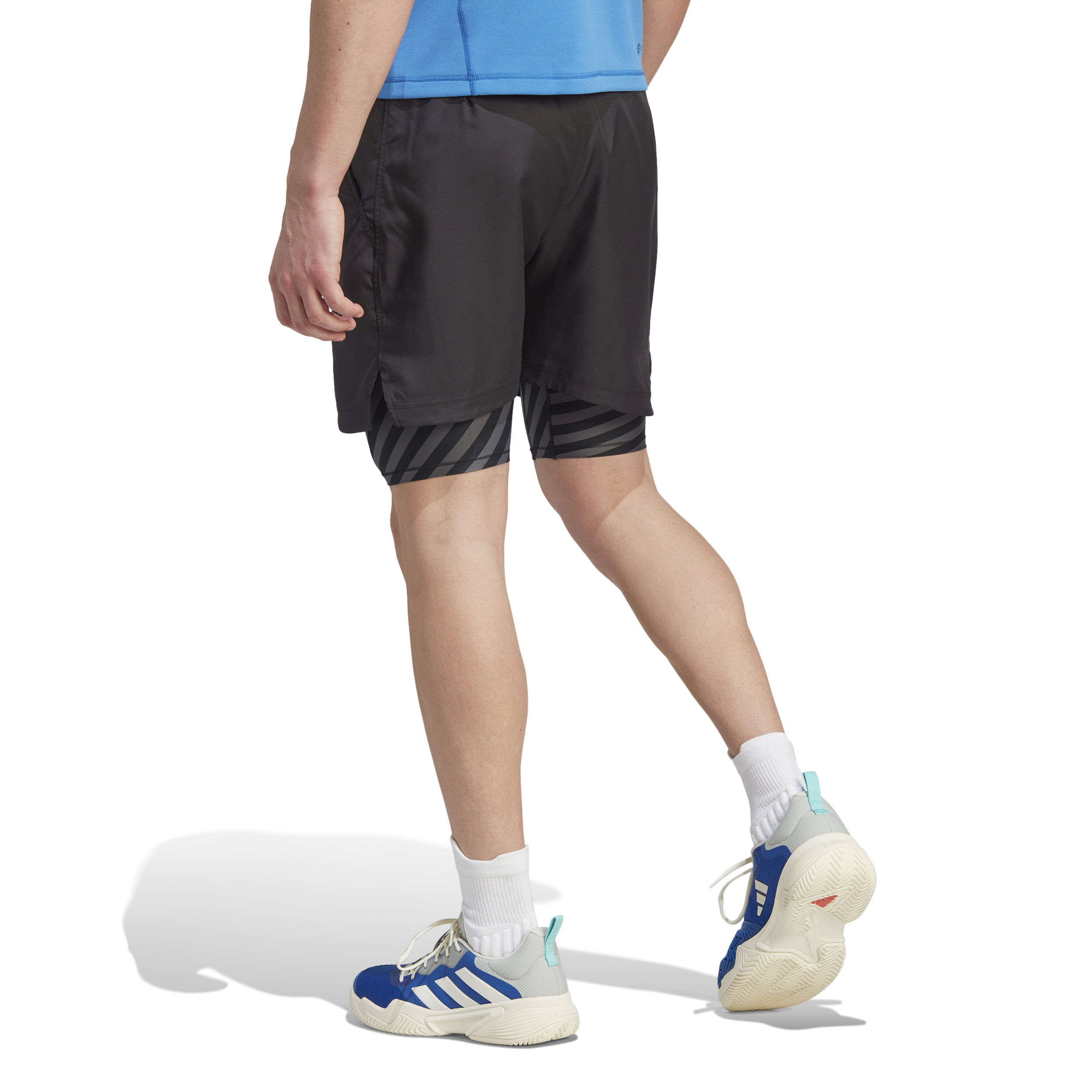 2in1 Pro Shorts Herren - Schwarz