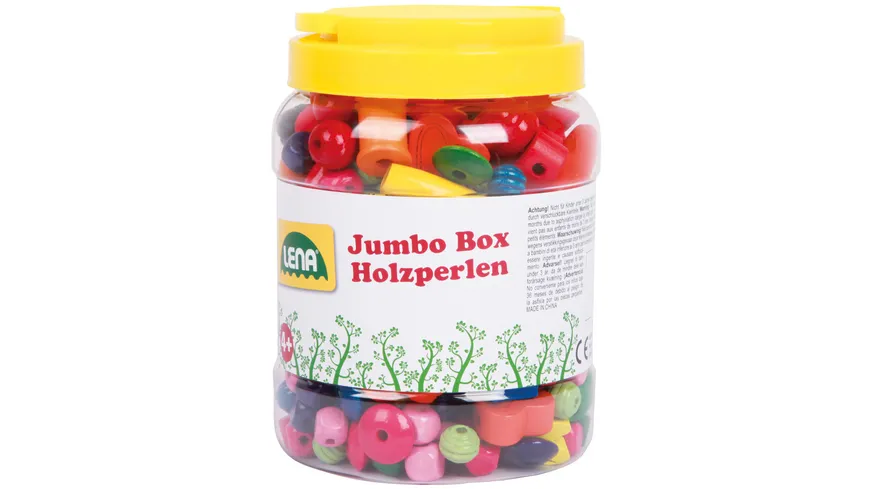 Lena - Holzspielzeug - Jumbo Box Holzperlen