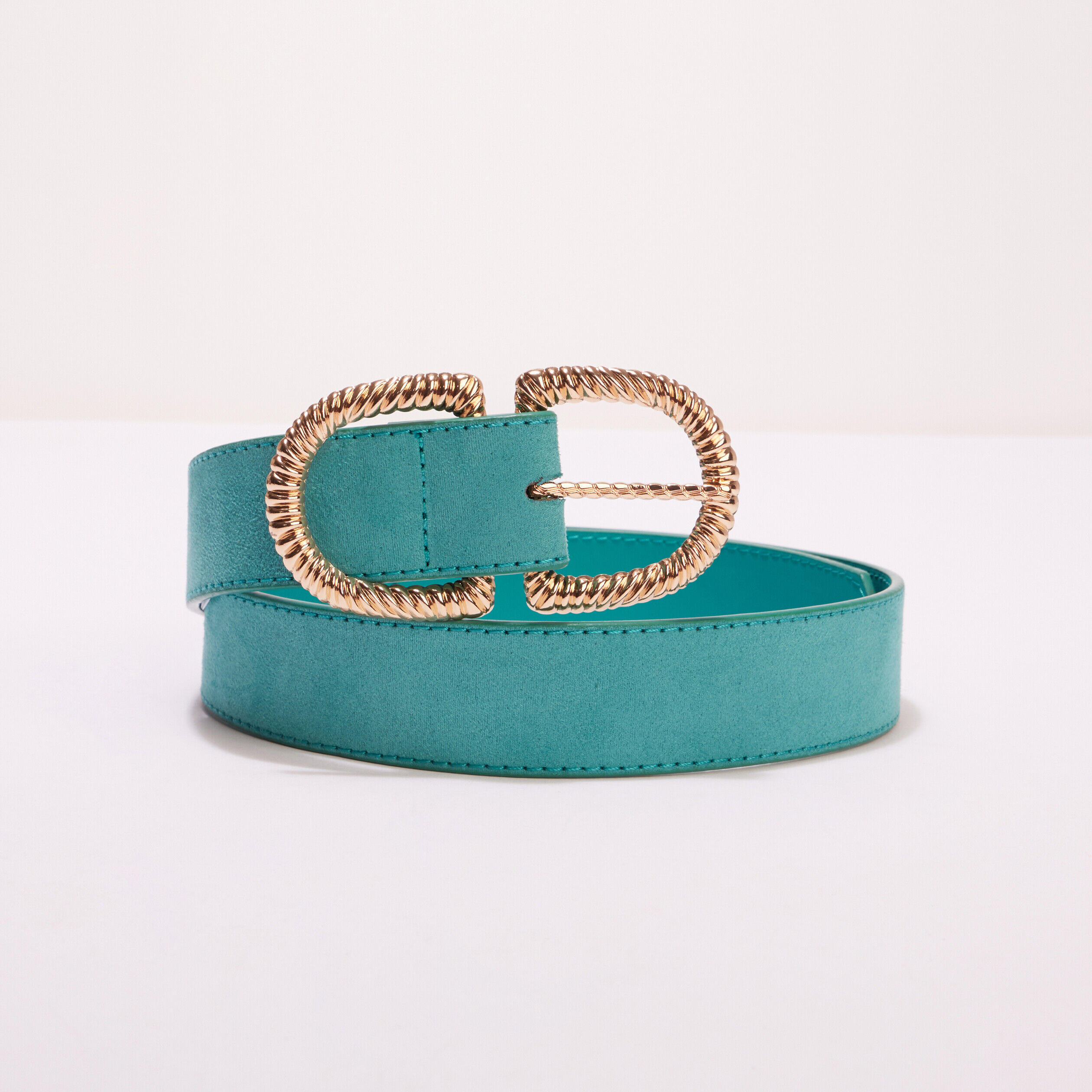 Ceinture double boucle vert femme | Cache Cache