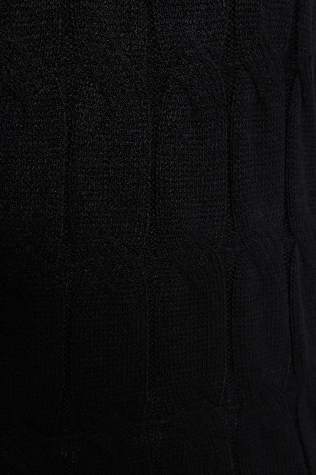 Trendyol Collection  Schwarz Schwarzes Mini-Strickkleid aus Haarstrick TWOAW22EL0027 Kleid TWOAW22EL0027