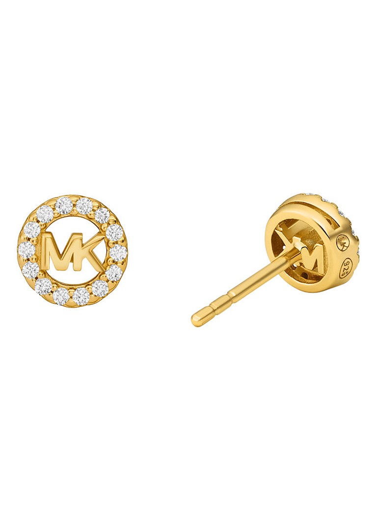 Orecchini a lobo Michael Kors Premium placcati in oro MKC1727CZ710