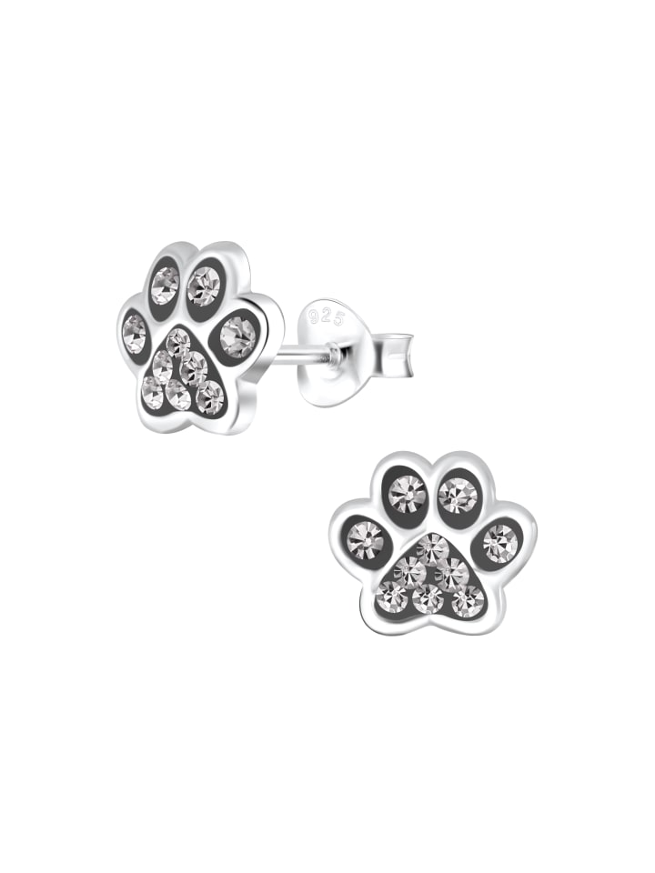 Alexander York Ohrstecker PFOTE I black diamond in 925 Sterling Silber, 2-tlg. günstig kaufen onesize