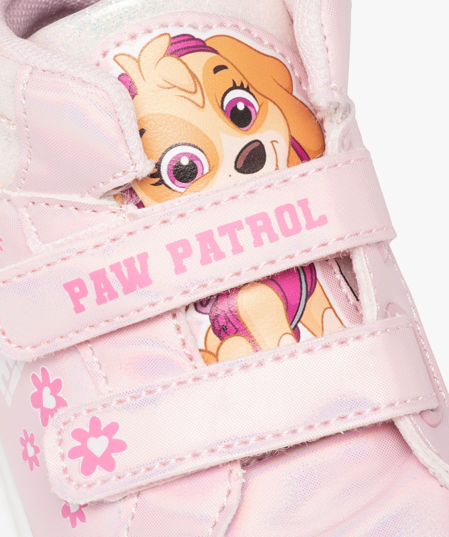 Baskets fille mid-cut irisées à scratch – Pat’ Patrouille rose | GEMO