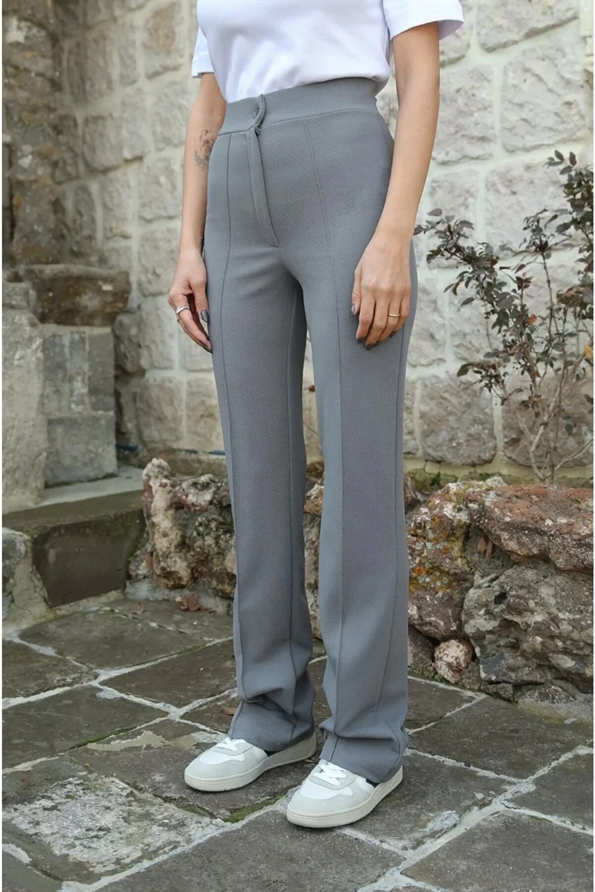 VOLT CLOTHİNG  Lycra-Hose mit weitem Bein für Damen