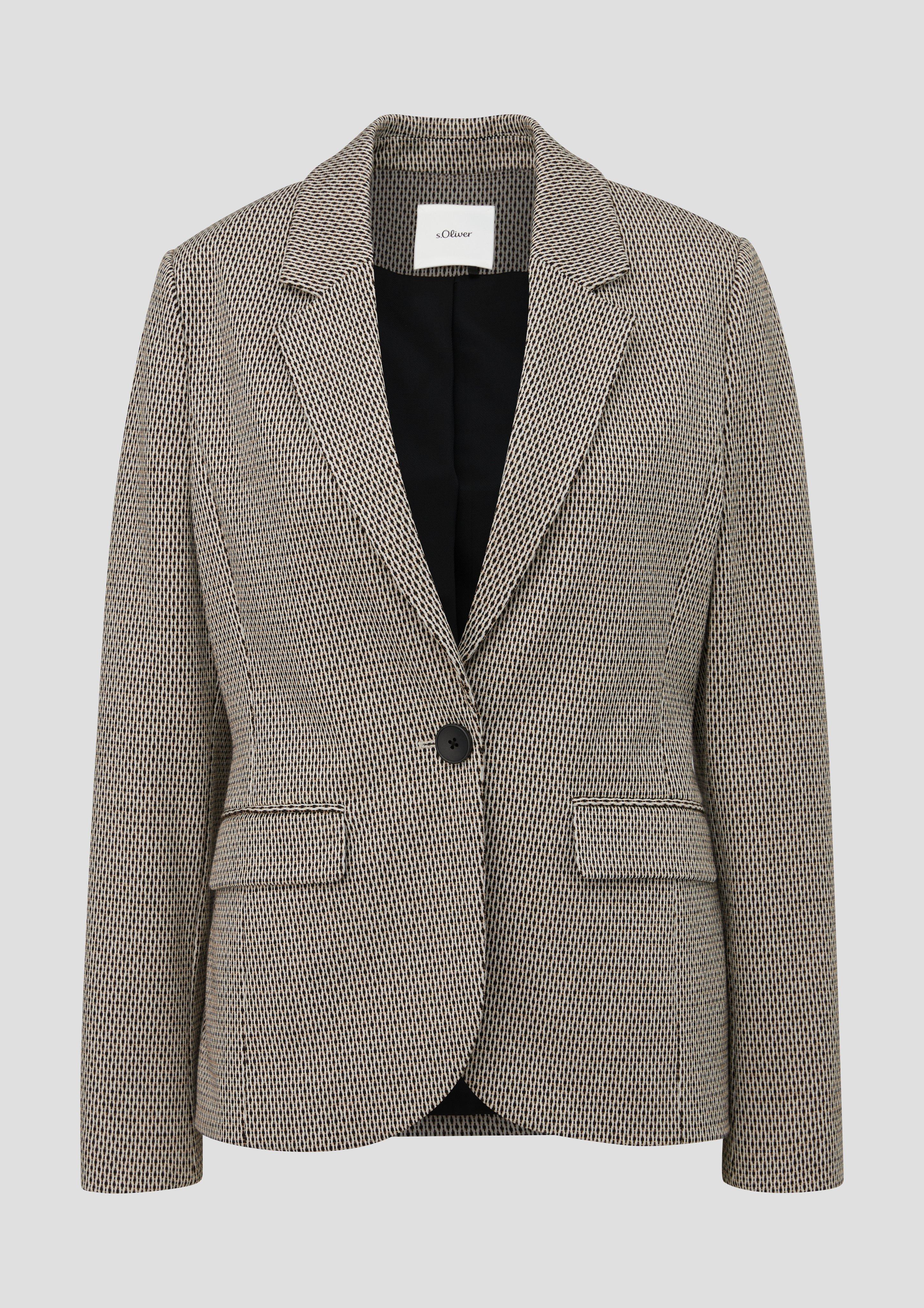 Jacquard-Blazer aus Viskosemix  2134000-99X4